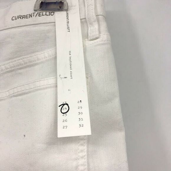 Current/Elliott The Boyfriend Shorts 24 White NWT - Picture 11 of 12